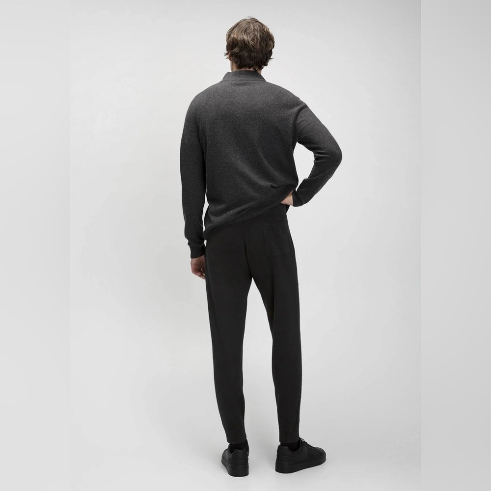 NakedCashmere Kevin Black Cashmere Jogger size Large - Picture 7 of 10